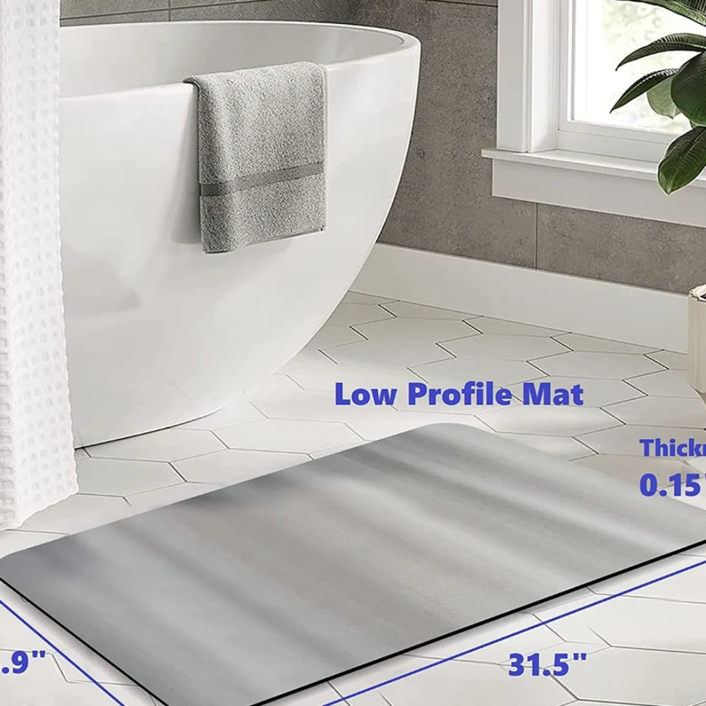 ProHomm Living Diatomaceous Earth Bath Mat - 31.5inch x 16.9inch Bathro